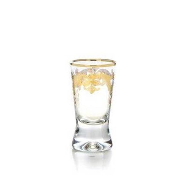 Classic Touch Decor Classic Touch décor CLGG610 Liqueur Glasses with 24k Gold Artwork; Set of 6 CLGG610